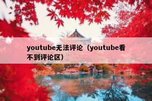 youtube无法评论(youtube看不到评论区) 第1张 youtube无法评论(youtube看不到评论区) 第1张