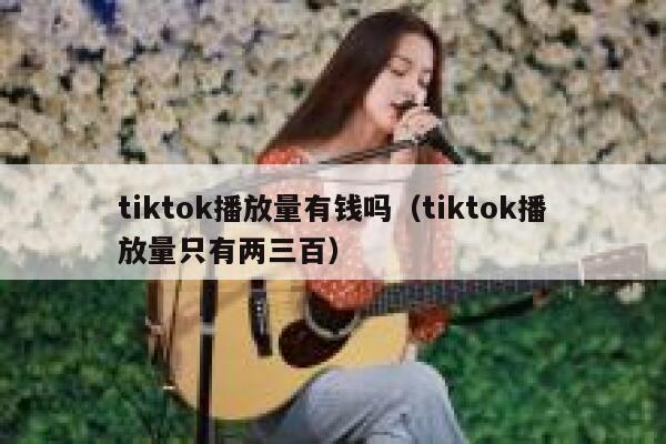 tiktok播放量有钱吗（tiktok播放量只有两三百） 第1张