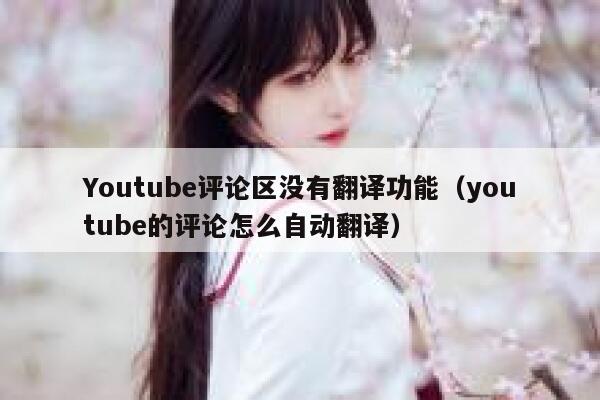 Youtube评论区没有翻译功能（youtube的评论怎么自动翻译） 第1张