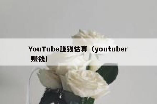 YouTube赚钱估算（youtuber 赚钱） 第1张