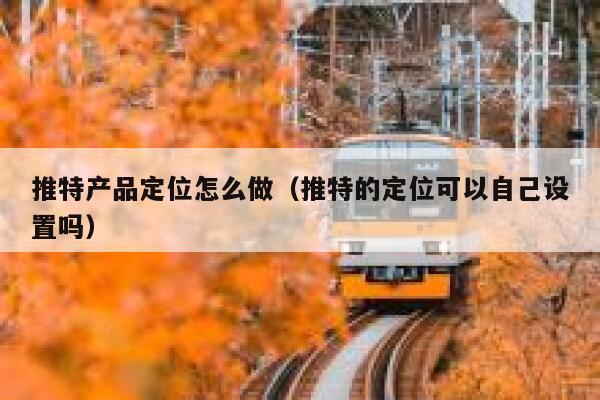 推特产品定位怎么做（推特的定位可以自己设置吗） 第1张