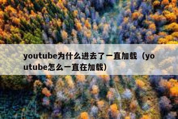 youtube为什么进去了一直加载(youtube怎么一直在加载) 第1张 youtube为什么进去了一直加载(youtube怎么一直在加载) 第1张