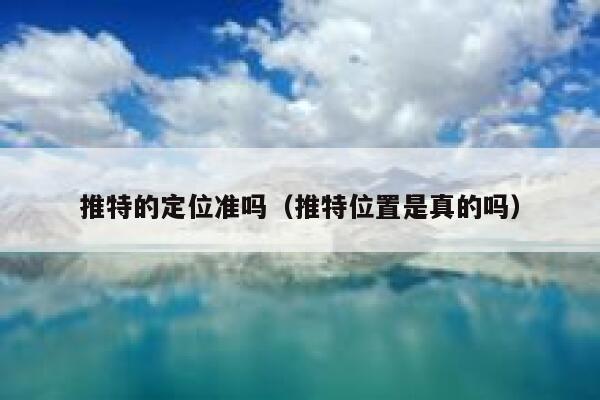 推特的定位准吗（推特位置是真的吗） 第1张