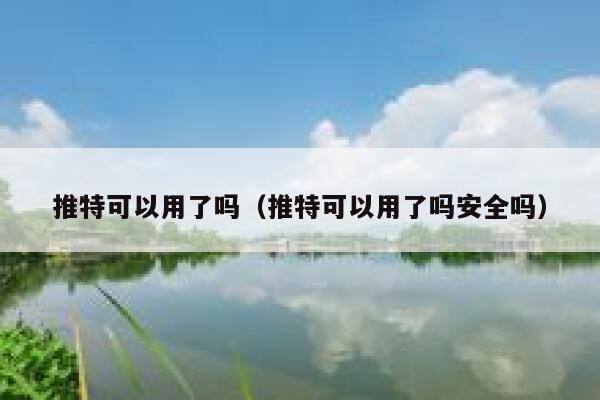 推特可以用了吗(推特可以用了吗安全吗) 第1张 推特可以用了吗(推特可以用了吗安全吗) 第1张