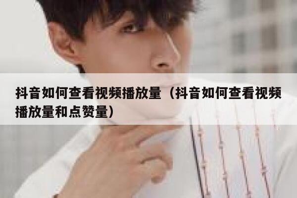 抖音如何查看视频播放量（抖音如何查看视频播放量和点赞量） 第1张