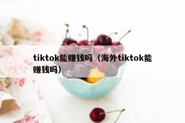 tiktok能赚钱吗(海外tiktok能赚钱吗) 第1张 tiktok能赚钱吗(海外tiktok能赚钱吗) 第1张