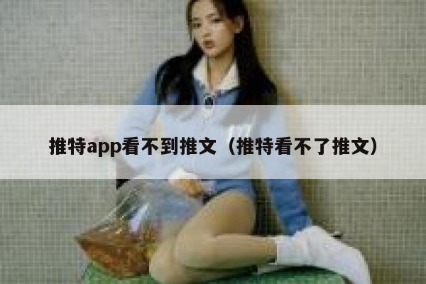 推特app看不到推文（推特看不了推文） 第1张