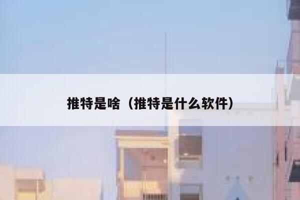 推特是啥（推特是什么软件） 第1张