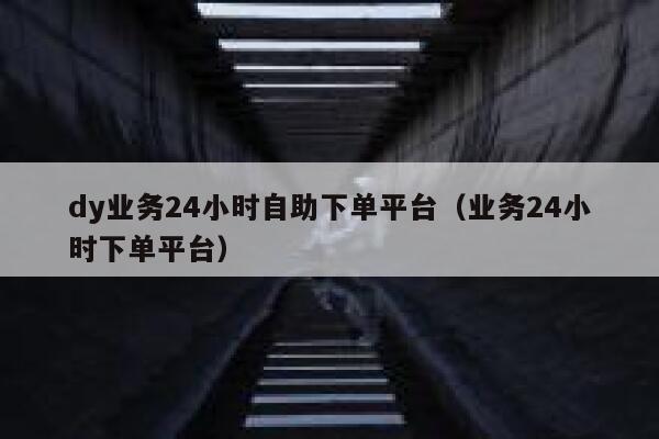 dy业务24小时自助下单平台（业务24小时下单平台） 第1张