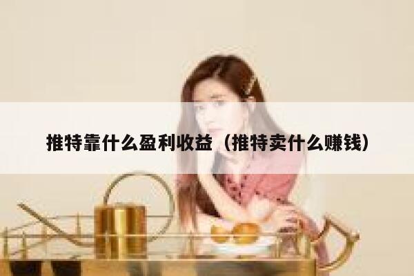 推特靠什么盈利收益（推特卖什么赚钱） 第1张