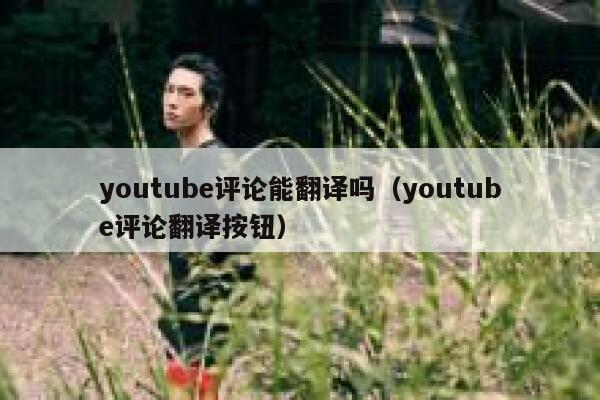youtube评论能翻译吗(youtube评论翻译按钮) 第1张 youtube评论能翻译吗(youtube评论翻译按钮) 第1张