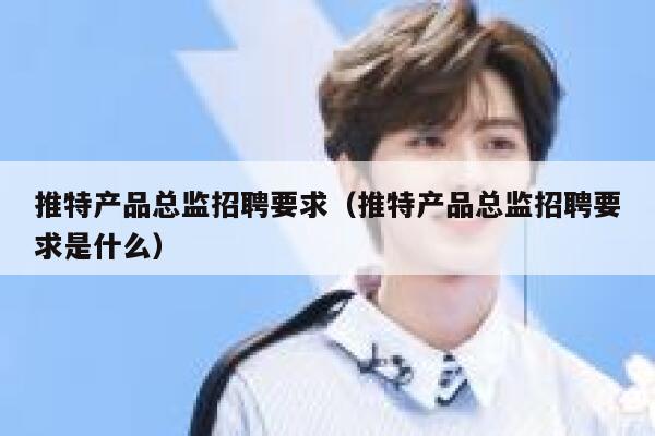 推特产品总监招聘要求（推特产品总监招聘要求是什么） 第1张