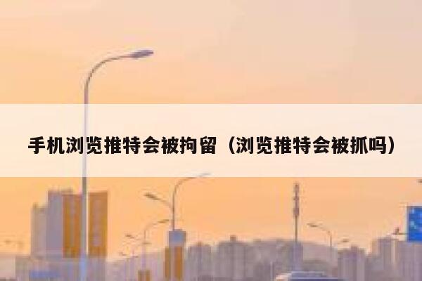 手机浏览推特会被拘留(浏览推特会被抓吗) 第1张 手机浏览推特会被拘留(浏览推特会被抓吗) 第1张