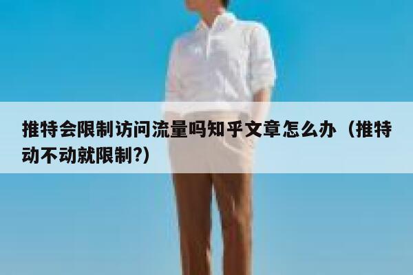 推特会限制访问流量吗知乎文章怎么办（推特动不动就限制?） 第1张