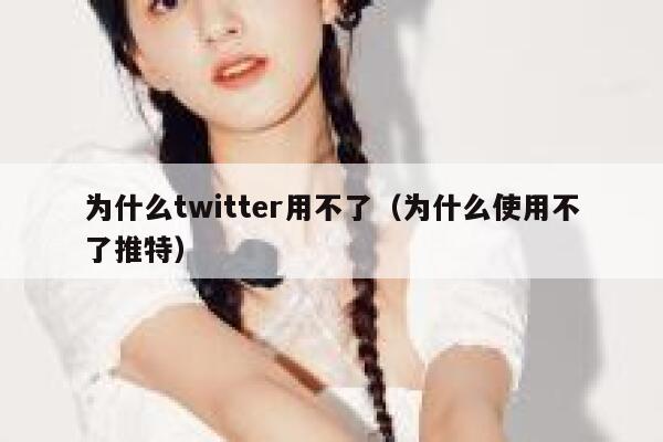 为什么twitter用不了(为什么使用不了推特) 第1张 为什么twitter用不了(为什么使用不了推特) 第1张