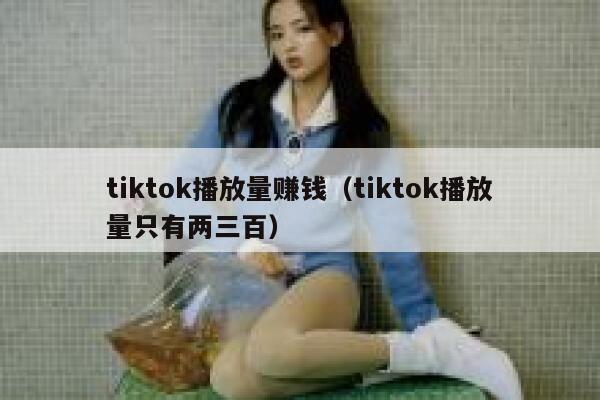 tiktok播放量赚钱（tiktok播放量只有两三百） 第1张