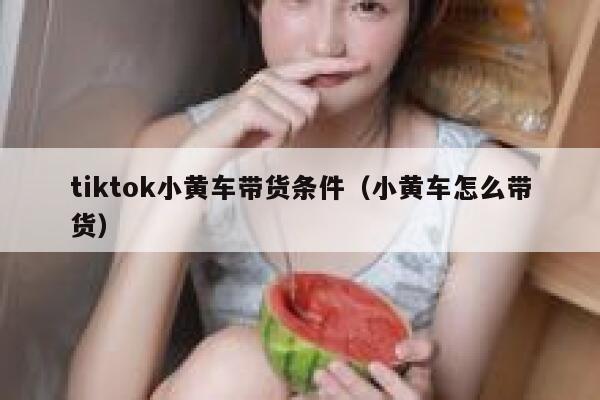 tiktok小黄车带货条件(小黄车怎么带货) 第1张 tiktok小黄车带货条件(小黄车怎么带货) 第1张