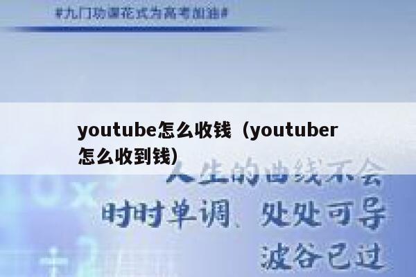 youtube怎么收钱（youtuber怎么收到钱） 第1张
