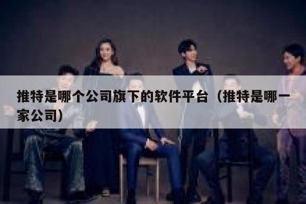 推特是哪个公司旗下的软件平台（推特是哪一家公司） 第1张