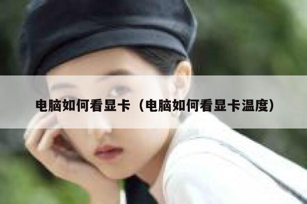 电脑如何看显卡（电脑如何看显卡温度） 第1张