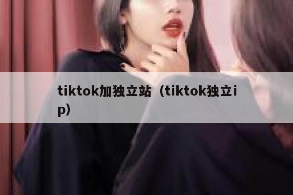 tiktok加独立站（tiktok独立ip） 第1张
