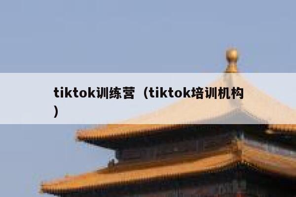 tiktok训练营(tiktok培训机构) 第1张 tiktok训练营(tiktok培训机构) 第1张