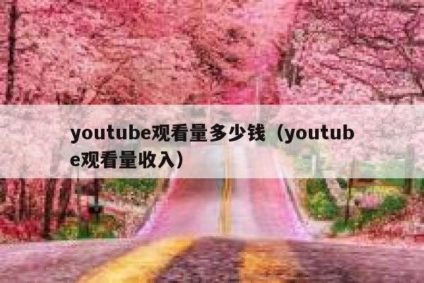 youtube观看量多少钱(youtube观看量收入) 第1张 youtube观看量多少钱(youtube观看量收入) 第1张