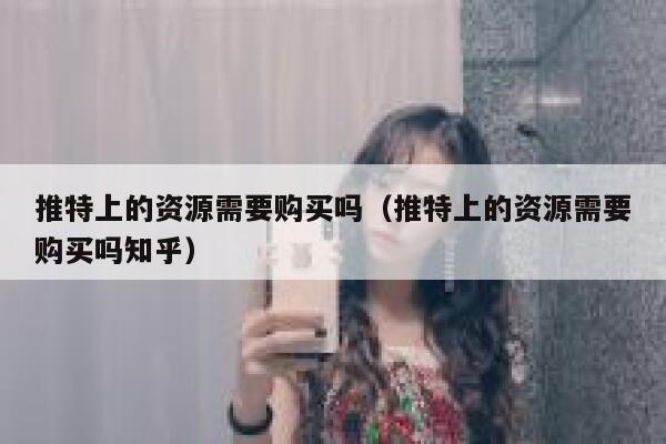 推特上的资源需要购买吗（推特上的资源需要购买吗知乎） 第1张