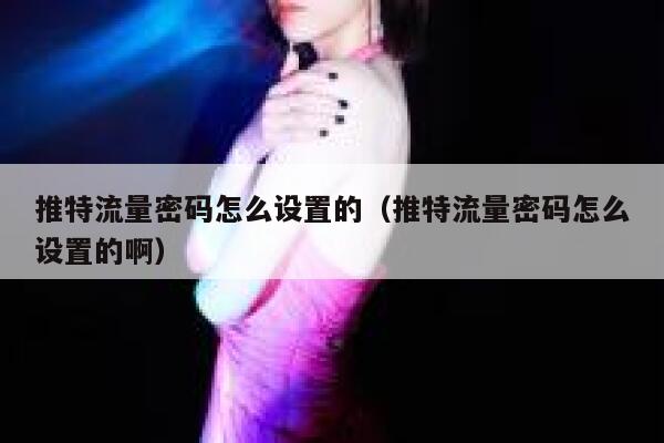 推特流量密码怎么设置的（推特流量密码怎么设置的啊） 第1张