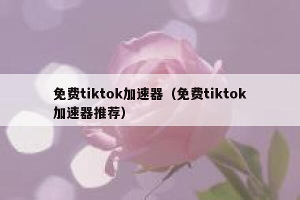 免费tiktok加速器(免费tiktok加速器推荐) 第1张 免费tiktok加速器(免费tiktok加速器推荐) 第1张