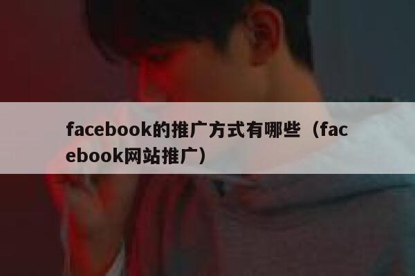 facebook的推广方式有哪些(facebook网站推广) 第1张 facebook的推广方式有哪些(facebook网站推广) 第1张
