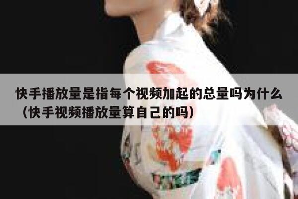 快手播放量是指每个视频加起的总量吗为什么（快手视频播放量算自己的吗） 第1张