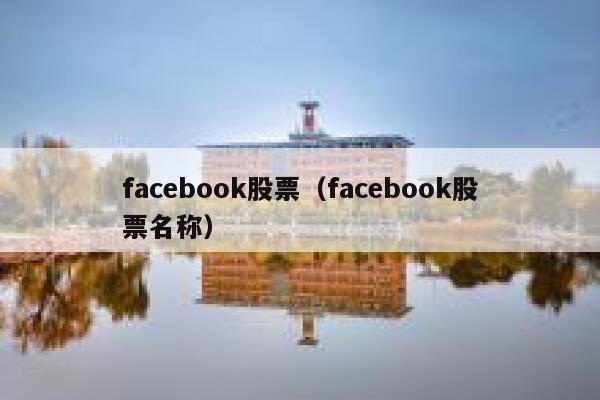 facebook股票（facebook股票名称） 第1张