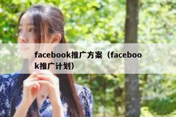 facebook推广方案（facebook推广计划） 第1张