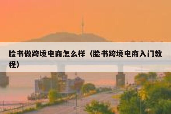 脸书做跨境电商怎么样（脸书跨境电商入门教程） 第1张