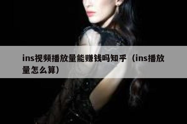 ins视频播放量能赚钱吗知乎(ins播放量怎么算) 第1张 ins视频播放量能赚钱吗知乎(ins播放量怎么算) 第1张