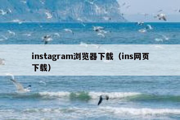 instagram浏览器下载(ins网页下载) 第1张 instagram浏览器下载(ins网页下载) 第1张
