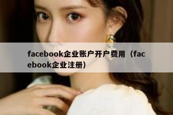 facebook企业账户开户费用（facebook企业注册） 第1张