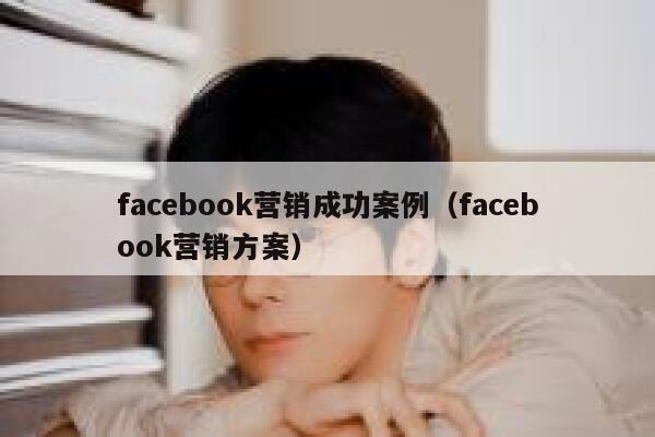 facebook营销成功案例（facebook营销方案） 第1张