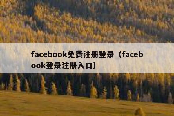 facebook免费注册登录(facebook登录注册入口) 第1张 facebook免费注册登录(facebook登录注册入口) 第1张