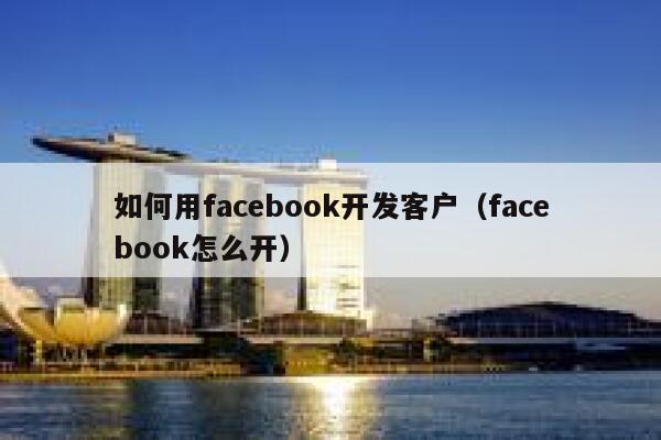 如何用facebook开发客户（facebook怎么开） 第1张