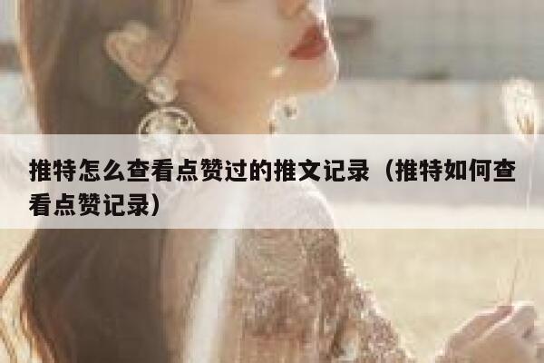 推特怎么查看点赞过的推文记录（推特如何查看点赞记录） 第1张