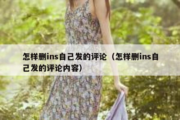 怎样删ins自己发的评论(怎样删ins自己发的评论内容) 第1张 怎样删ins自己发的评论(怎样删ins自己发的评论内容) 第1张