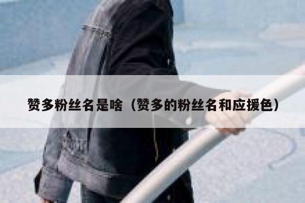 赞多粉丝名是啥(赞多的粉丝名和应援色) 第1张 赞多粉丝名是啥(赞多的粉丝名和应援色) 第1张