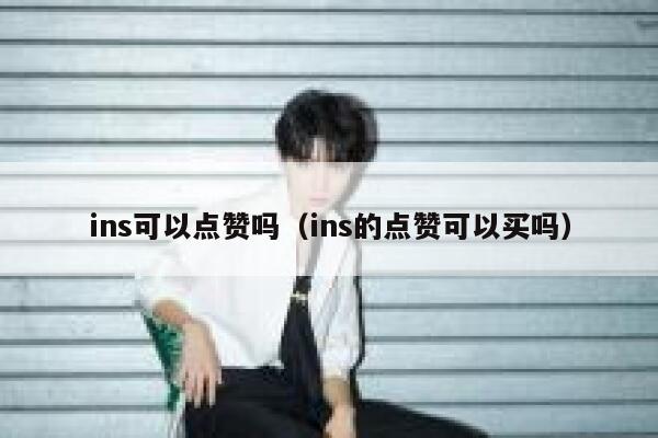 ins可以点赞吗（ins的点赞可以买吗） 第1张