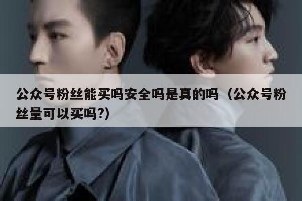 公众号粉丝能买吗安全吗是真的吗(公众号粉丝量可以买吗?) 第1张 公众号粉丝能买吗安全吗是真的吗(公众号粉丝量可以买吗?) 第1张