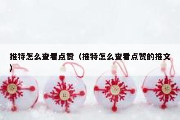 推特怎么查看点赞（推特怎么查看点赞的推文） 第1张