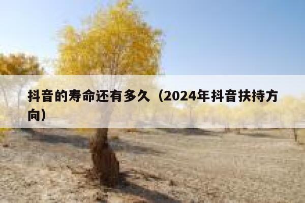 抖音的寿命还有多久(2024年抖音扶持方向) 第1张 抖音的寿命还有多久(2024年抖音扶持方向) 第1张