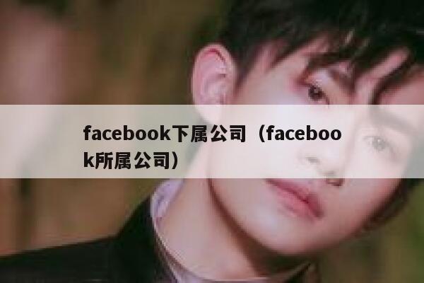 facebook下属公司（facebook所属公司） 第1张