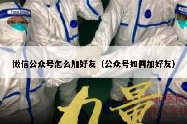 微信公众号怎么加好友（公众号如何加好友） 第1张